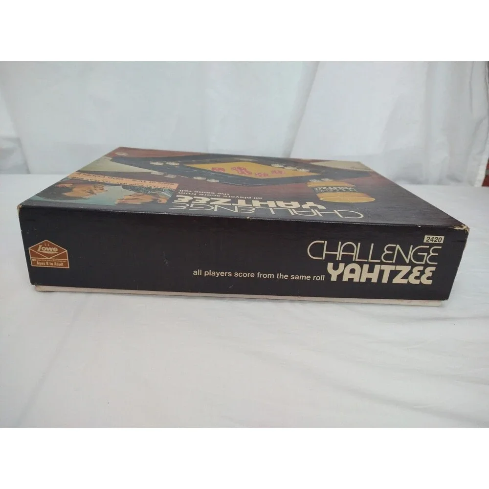 Vintage 1974 Challenge YAHTZEE Board Dice Family Game Odd Couple